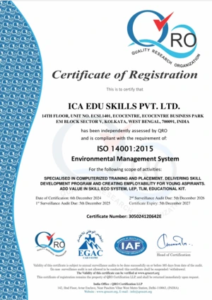 ICA Edu Skills: An ISO 14001:2015 Institution